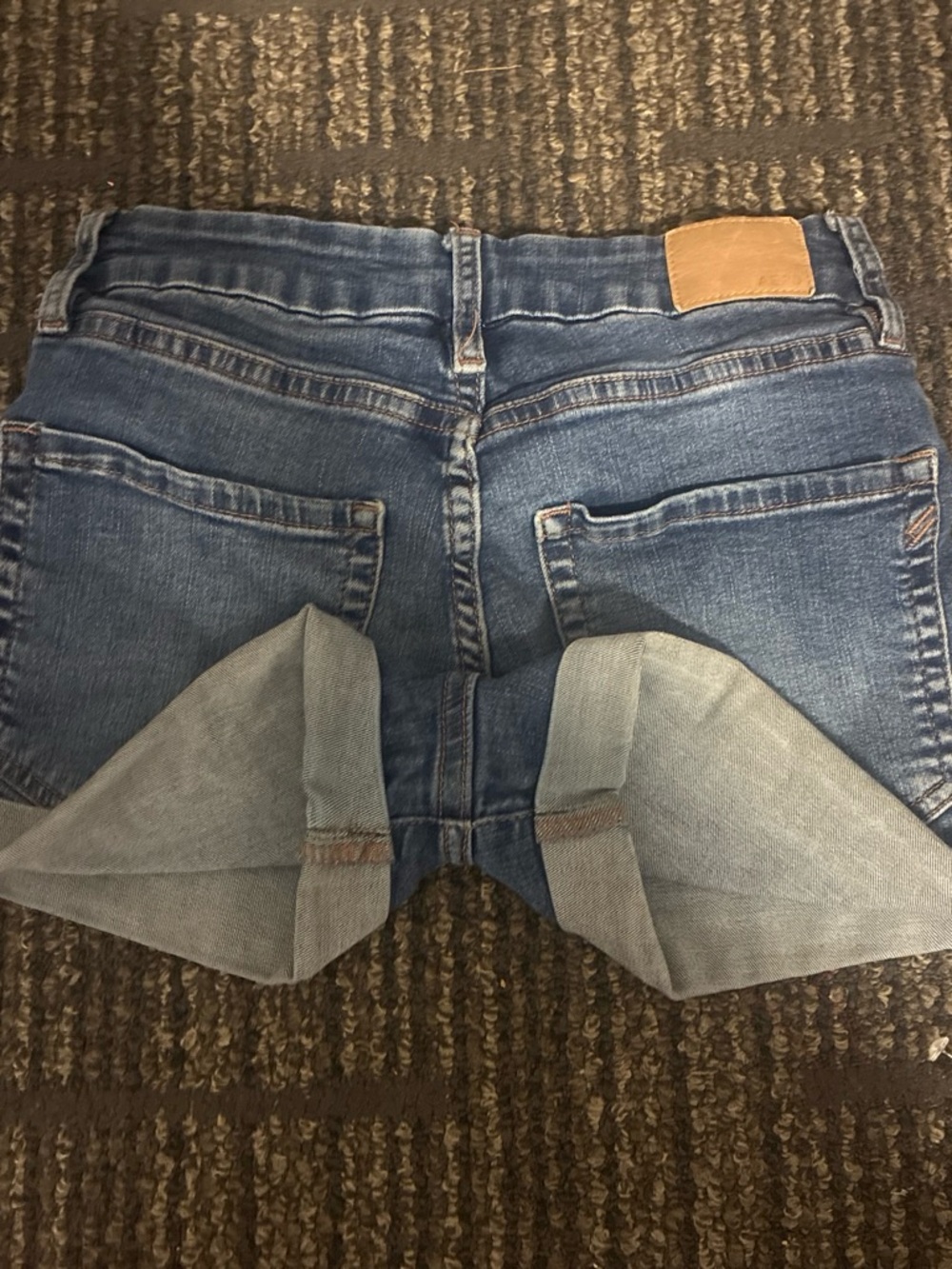 Aeropostale Medium Blue Cuffed Denim Shorts